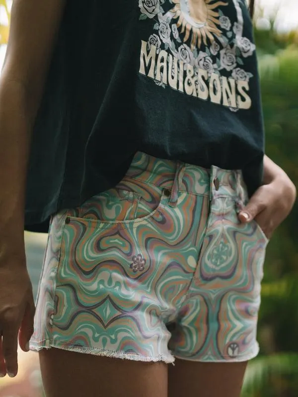 SHORT PSICHEDELIC MULTICOLOR