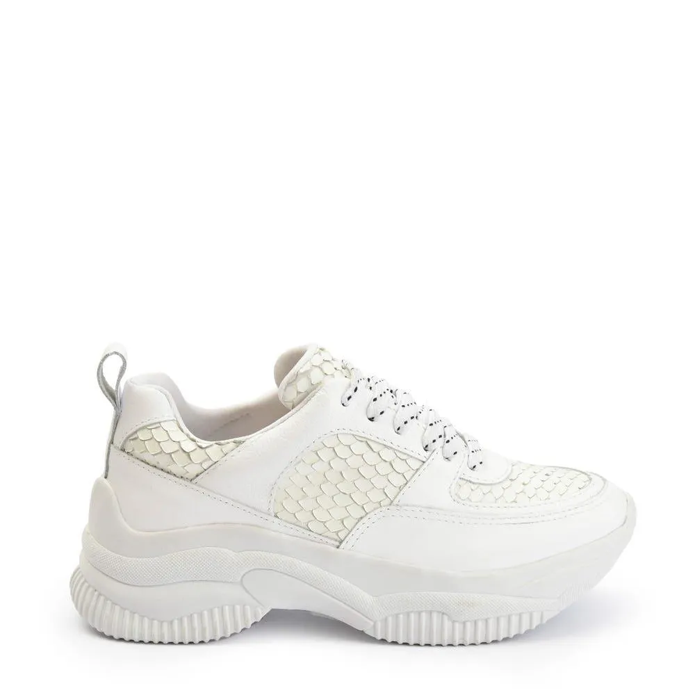 Delfina zapatilla planaforma blanco