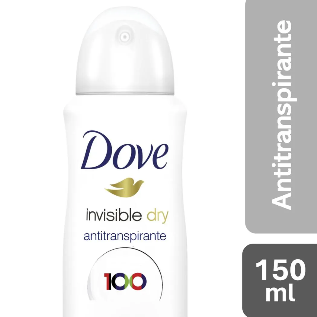 Dove desodorante en aerosol invisible dry 150ml