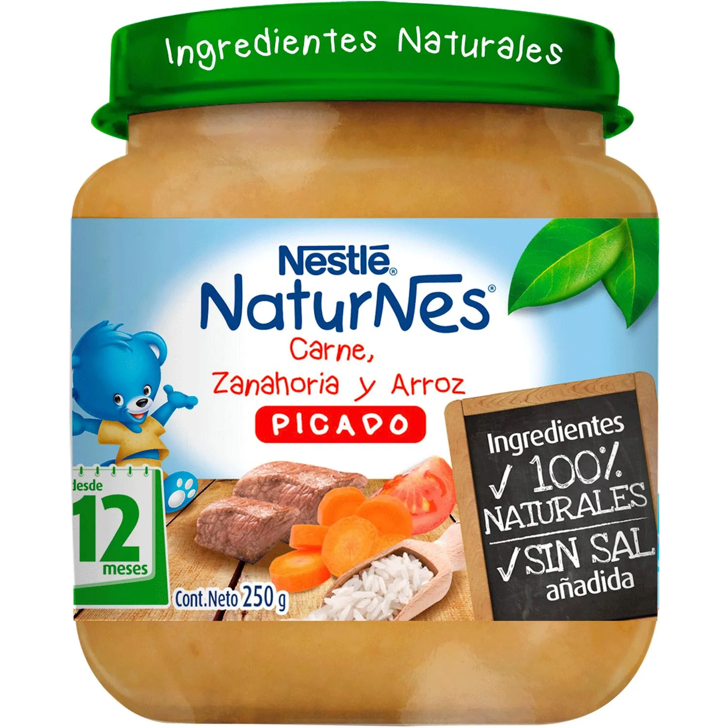Picado Naturnes Carne Zanahoria Arroz 250g