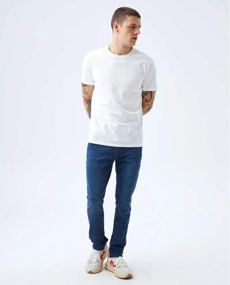 Jean Tapered cinco bolsillos para hombre