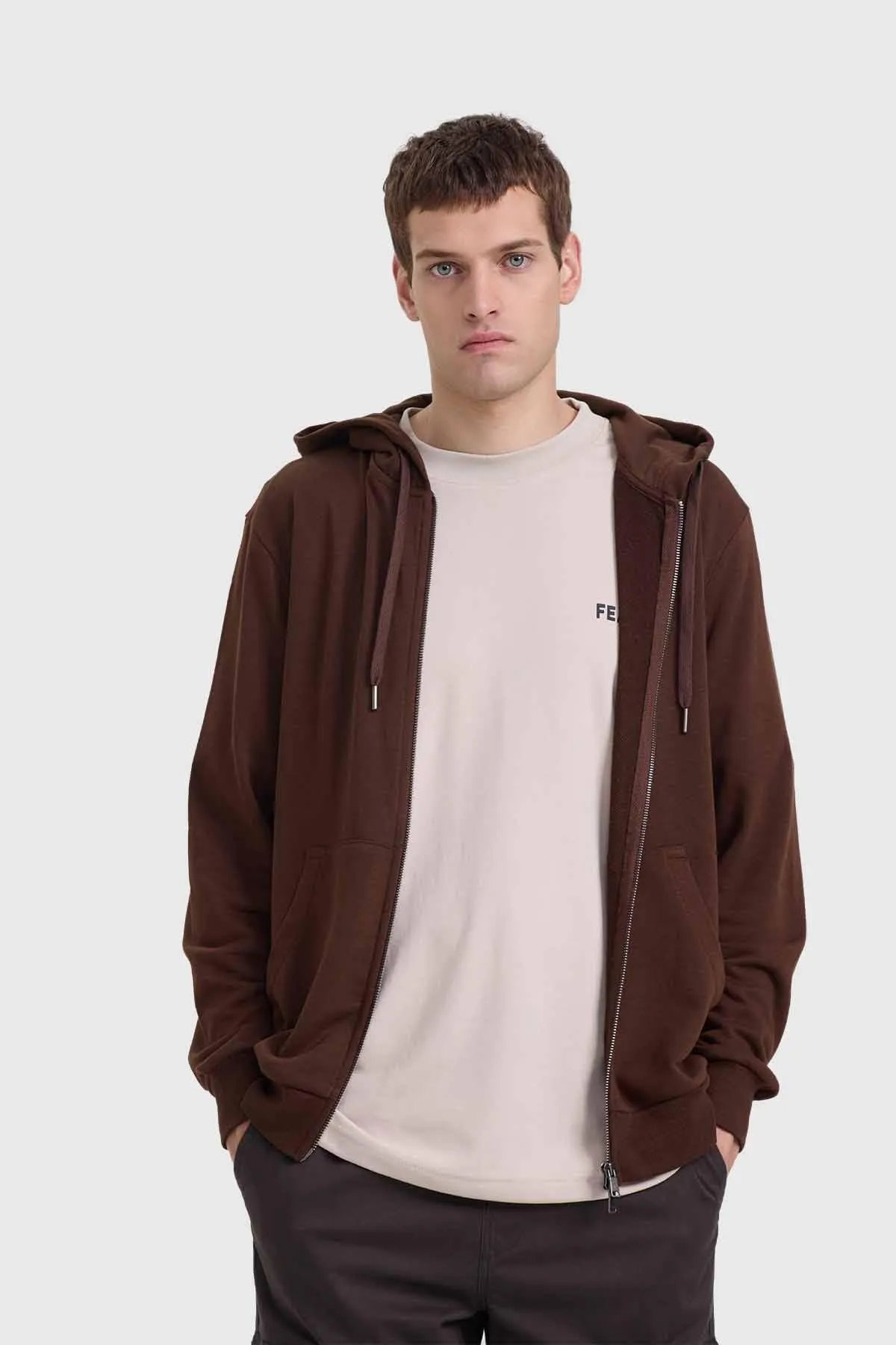 Polerón Hombre Básico Rider Chocolate