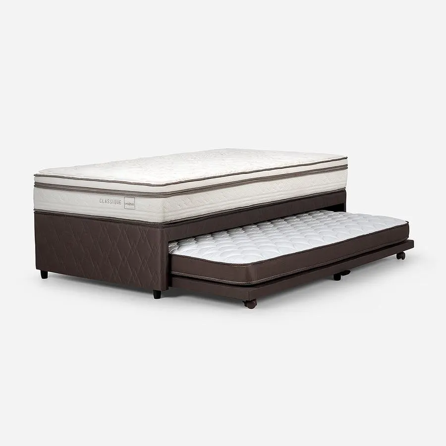 Diván Cama Classique+ Base Independiente 1,5 Plazas 105 x 200 cm