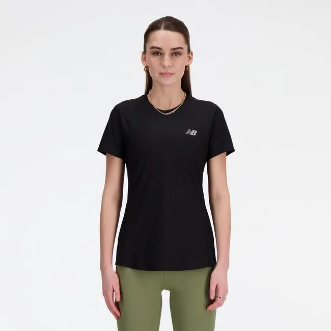 Polera Running Mujer New Blance Jacquard Slim Negra
