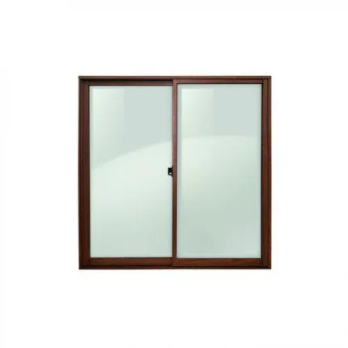 Ventana Aluminio Café 140x120 cm Simple