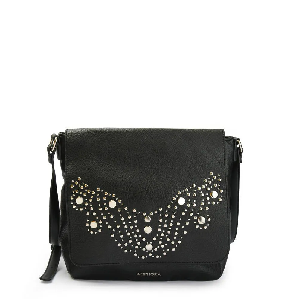 Carter bandolera con tapa negro