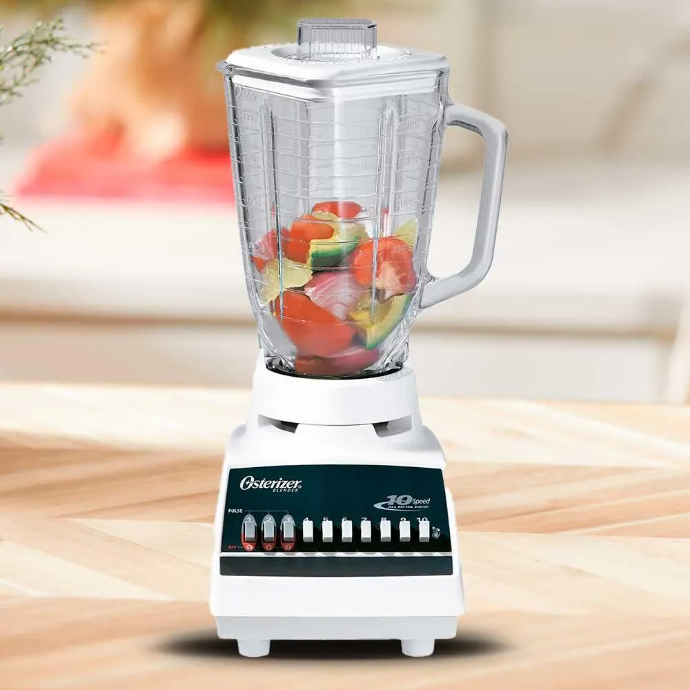 Licuadora De 10 Velocidades Blanca Oster