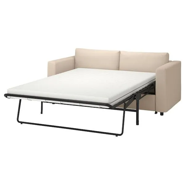 Sofá cama 2 cuerpos, Hallarp beige