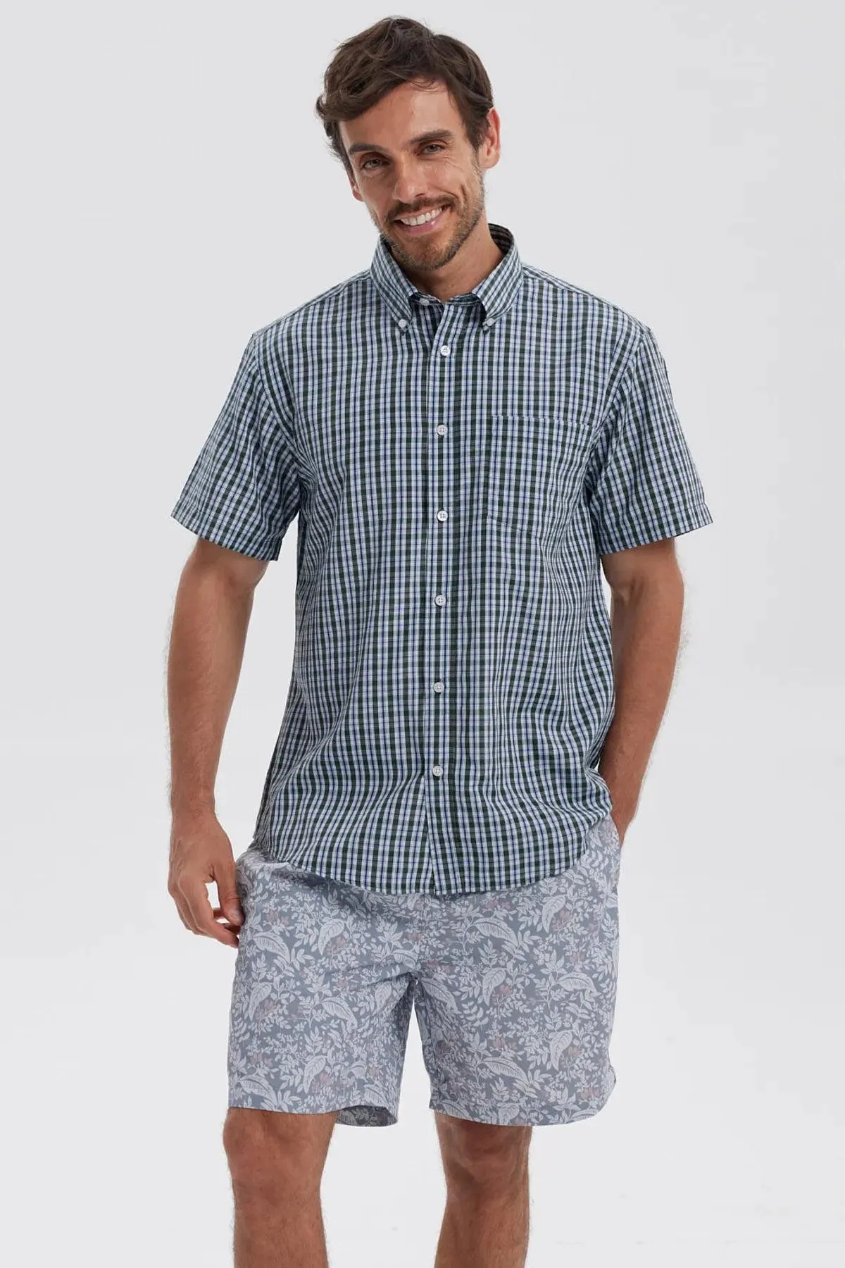 Camisa Hombre Rapport Regalo Verde Musgo