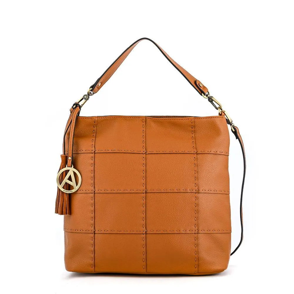 Robin cartera corte recto grande camel