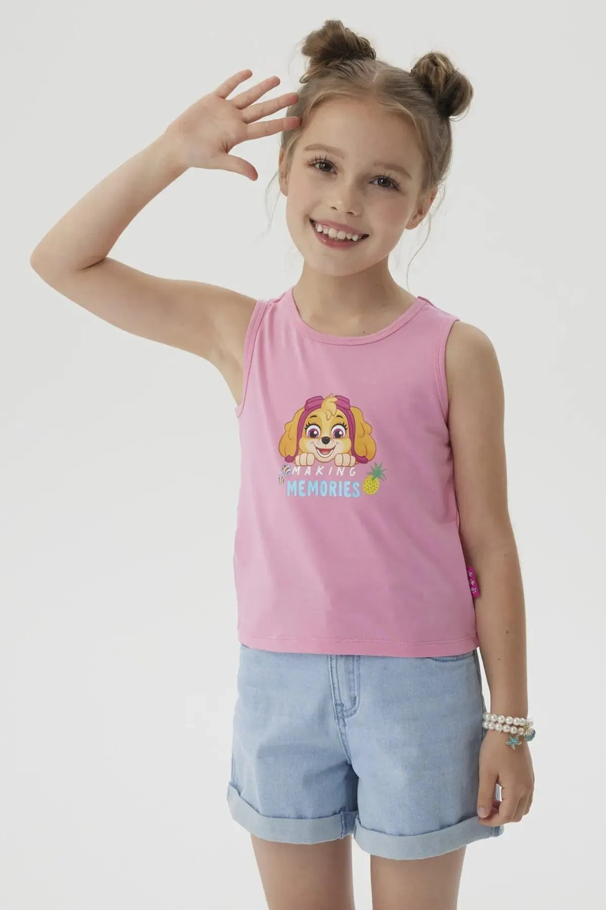 Polera Niña Paw Patrol Rosado