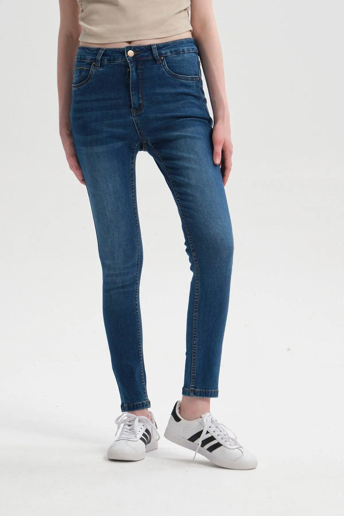 Jeans Mujer Super Skinny Estela Azul