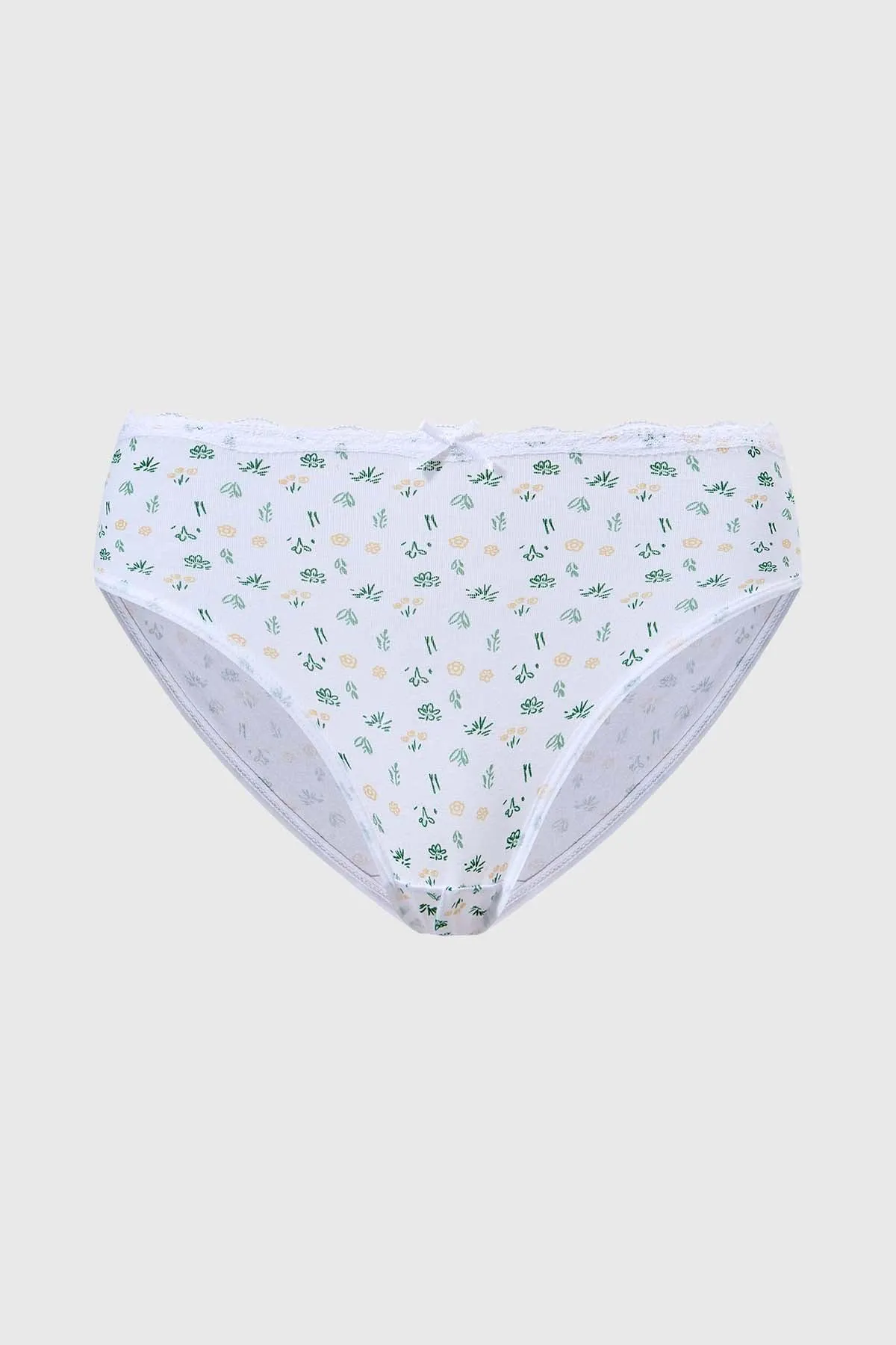 Calzón Niña Pantaleta Teens Detalle Cinta Blanco