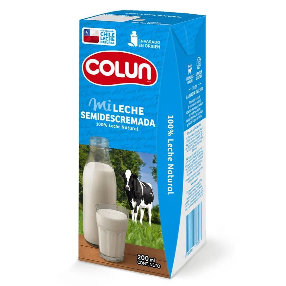 Leche semidescremada