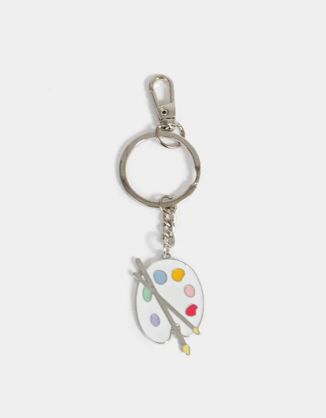 Llavero metálico de paleta