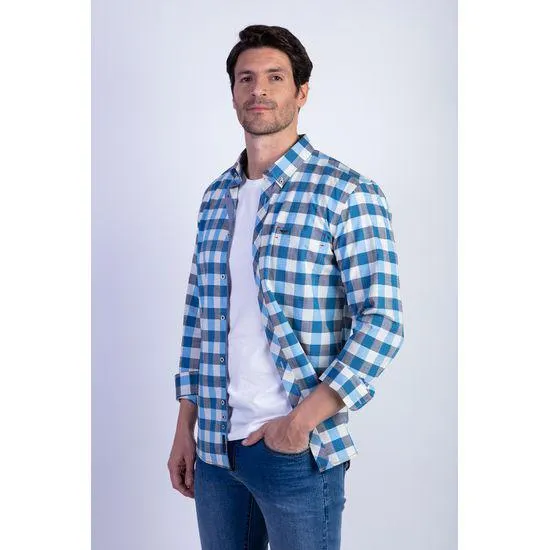 CAMISA CHECK COLORADO FJ