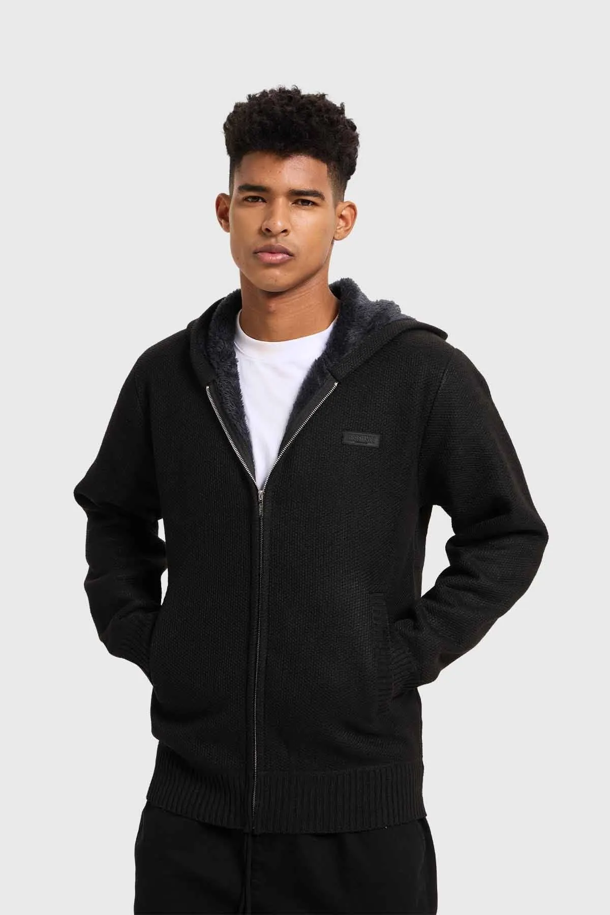 Sweater Hombre Hoodie Negro