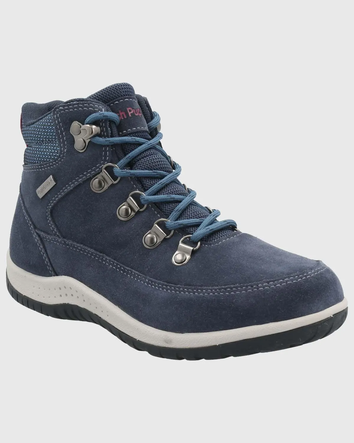 Botin Cuero Mujer Emur Azul