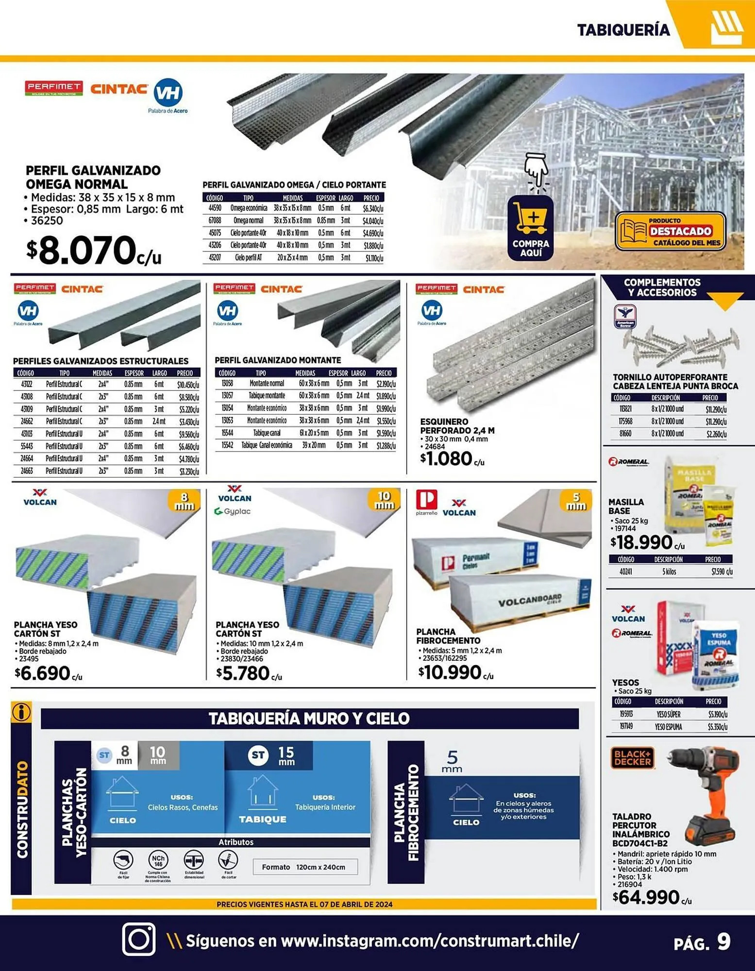 Catálogo de Catálogo Construmart 3 de abril al 28 de abril 2024 - Página 9