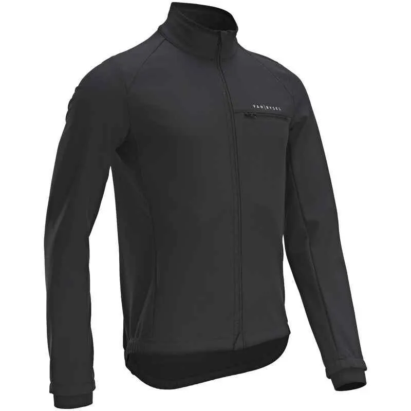 CHAQUETA CICLISMO DE HOMBRE RUTA NEGRO RC100