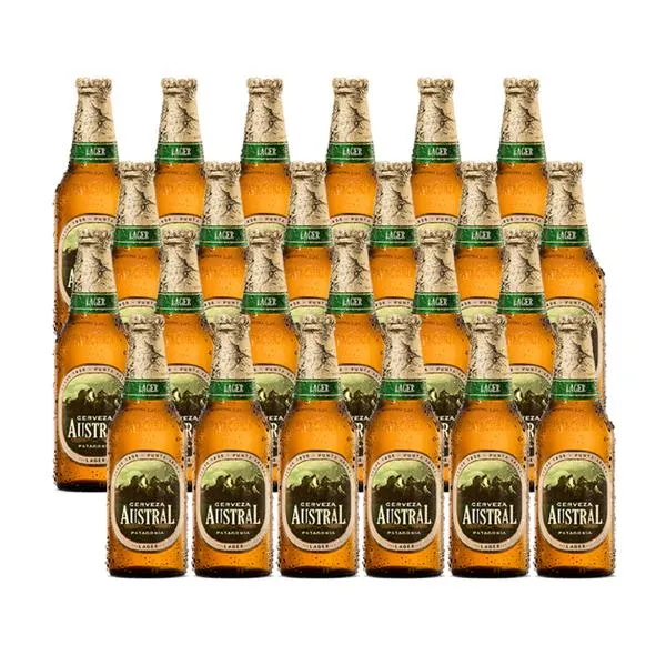 Cerveza Austral Lager Botella 330cc x24