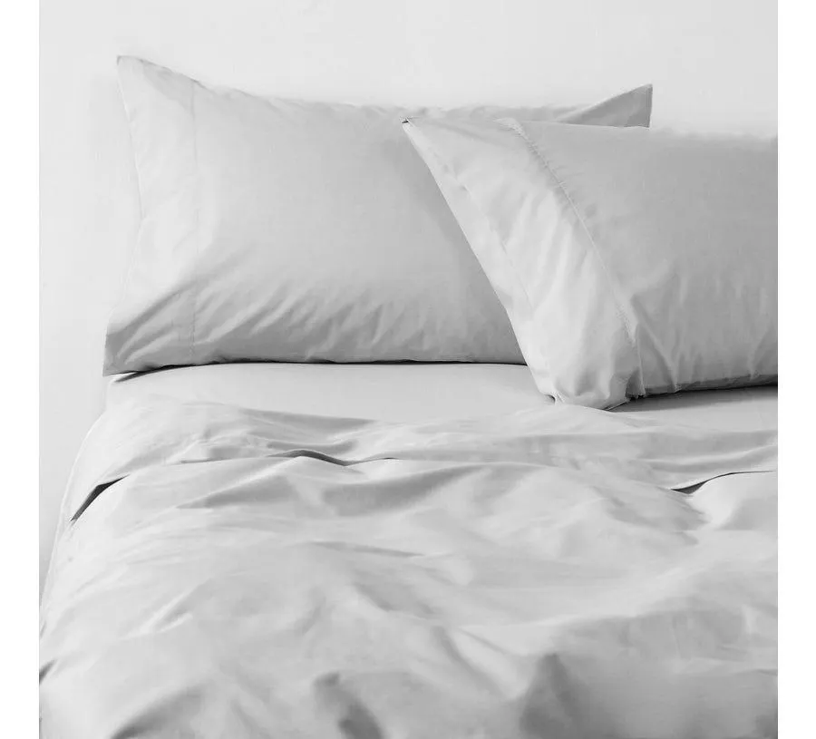 Sábanas 2 Plazas 300 Hilos Liso Perla