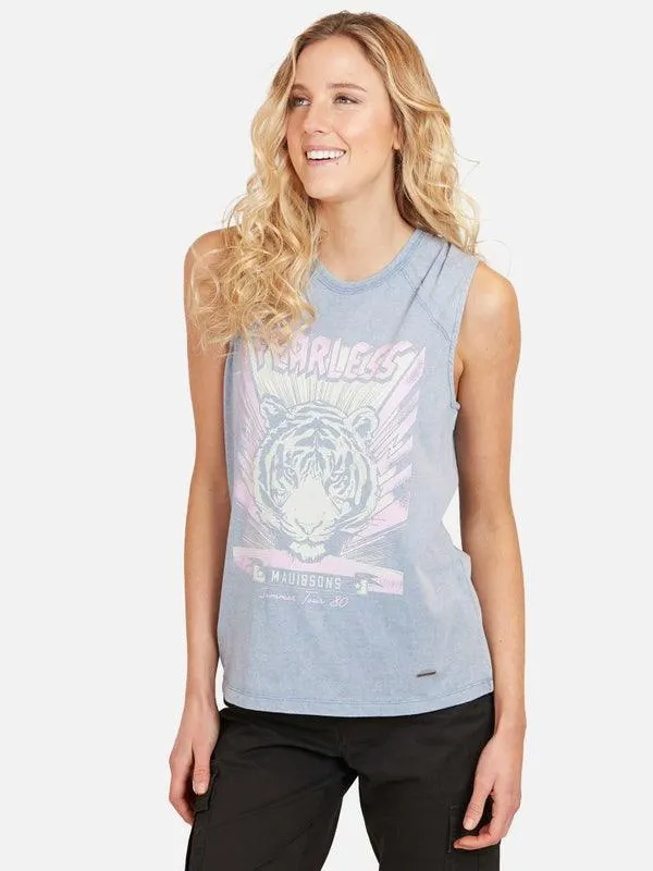 POLERA LIVIANA FEARLESS TIGER