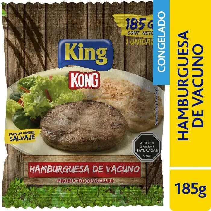 Hamburguesa Vacuno K/Kong 185G