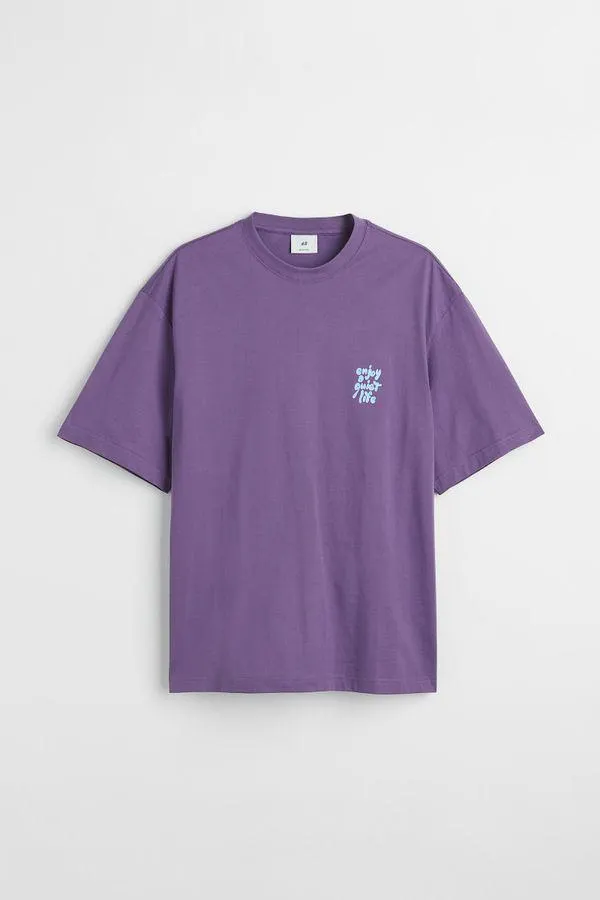 Polera con estampado Relaxed Fit