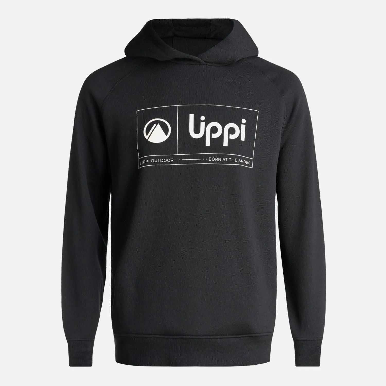 Poleron Hombre Insigne Hoody Sweatshirt Front Print Negro Lippi