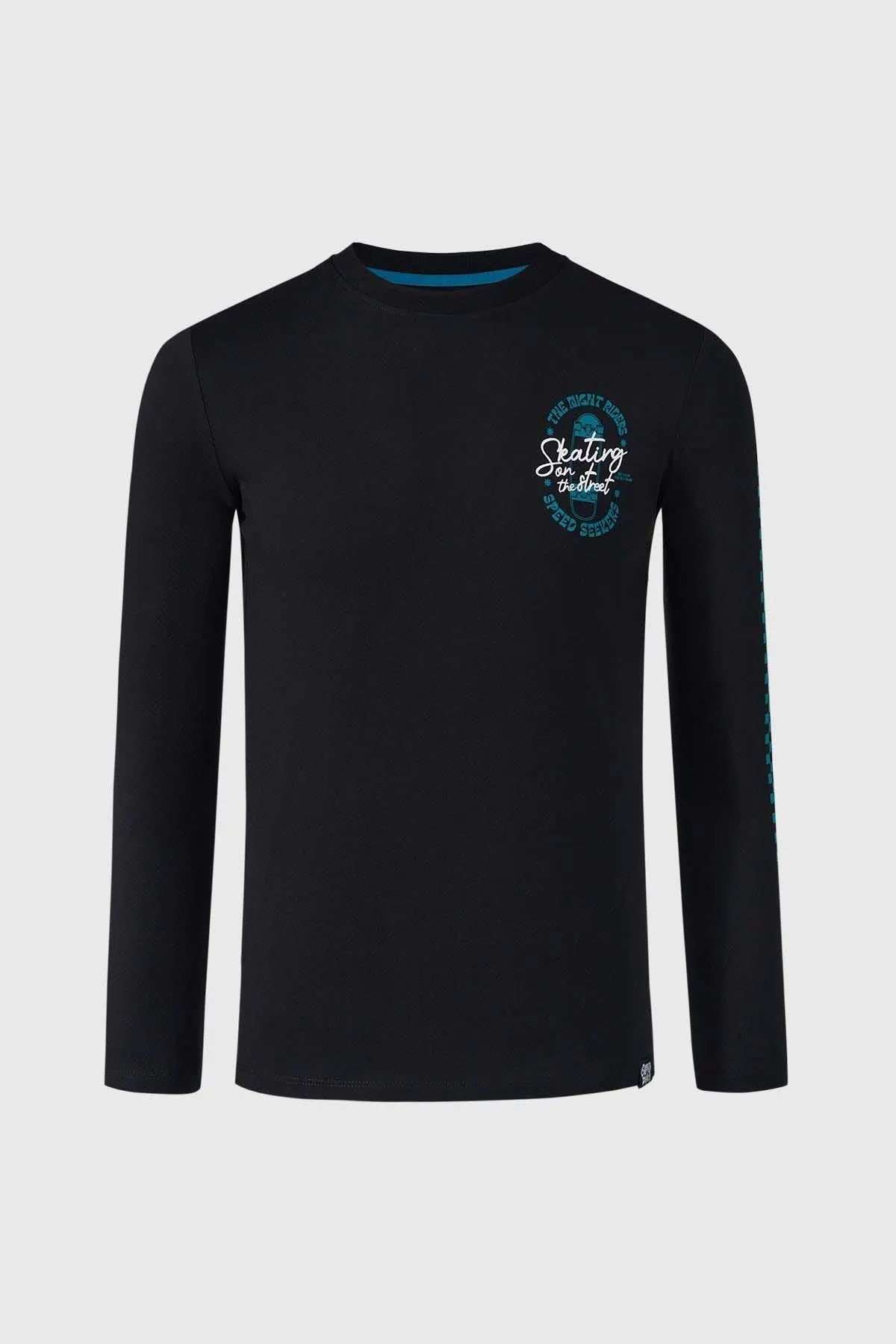 Polera Niño Print Negro