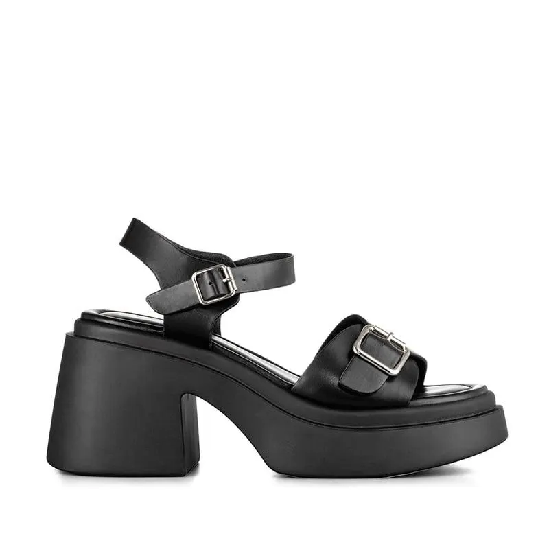 Sandalias Casual Mujer Con Plataforma y Hebilla Weide YL87