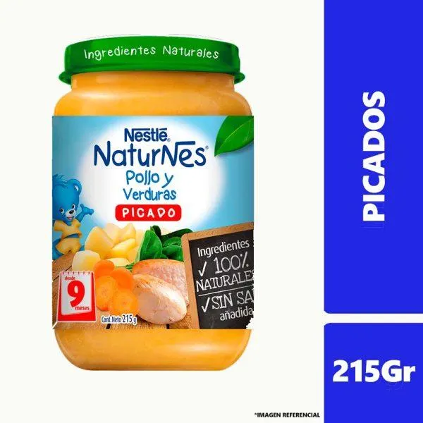 Alimento Pollo Verdura Picado Nestle 215g