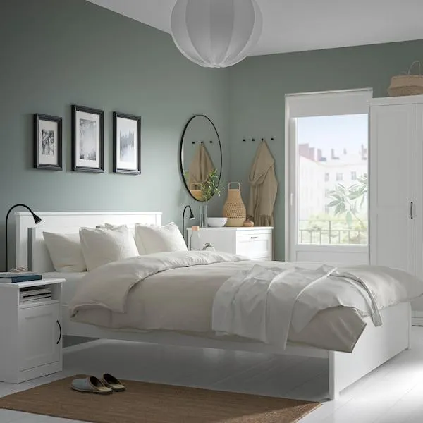 Muebles dormitorio, set de 5, blanco,