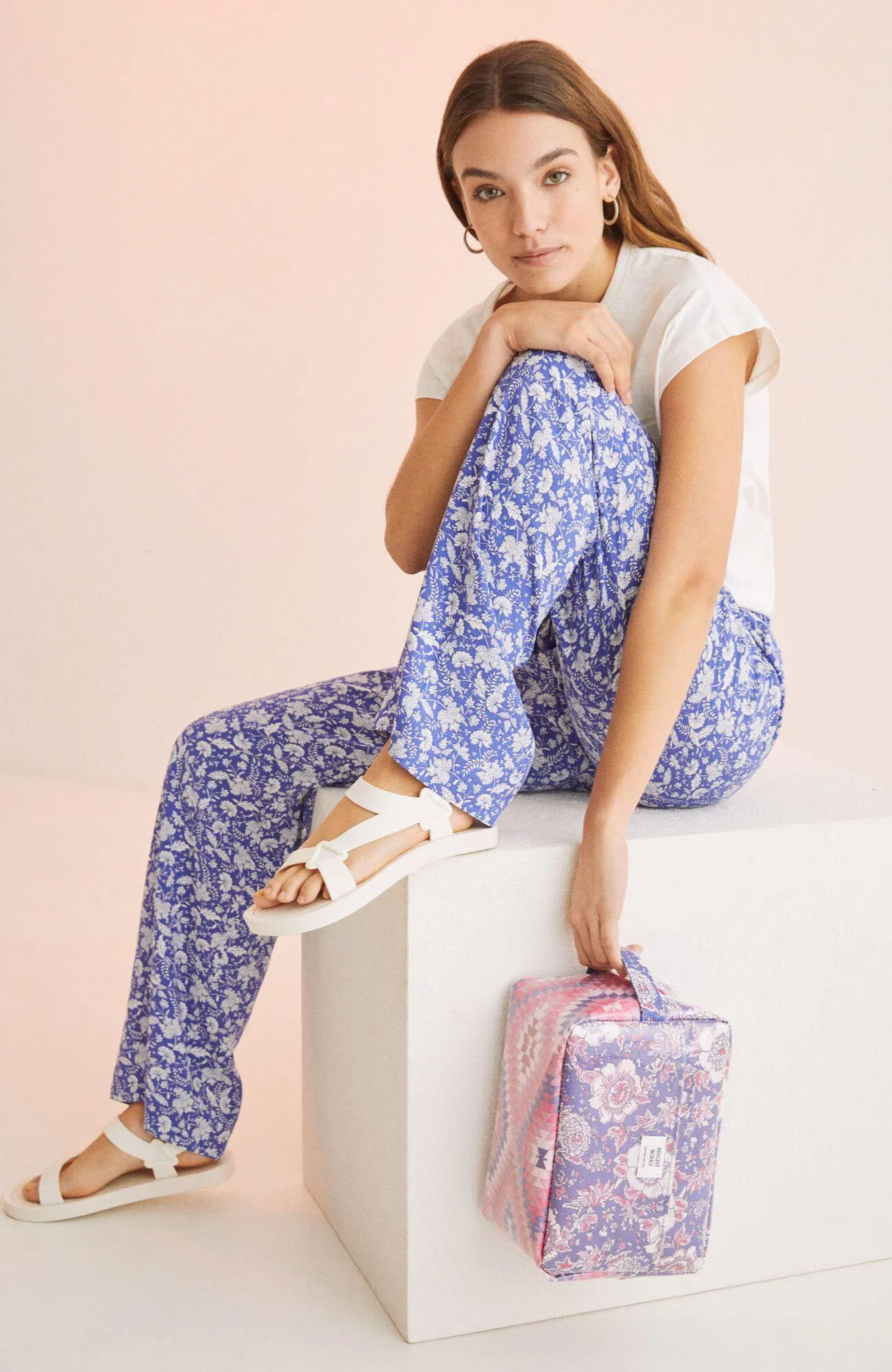 Pantalón Women'Secret Bright Boho Estampado Azul