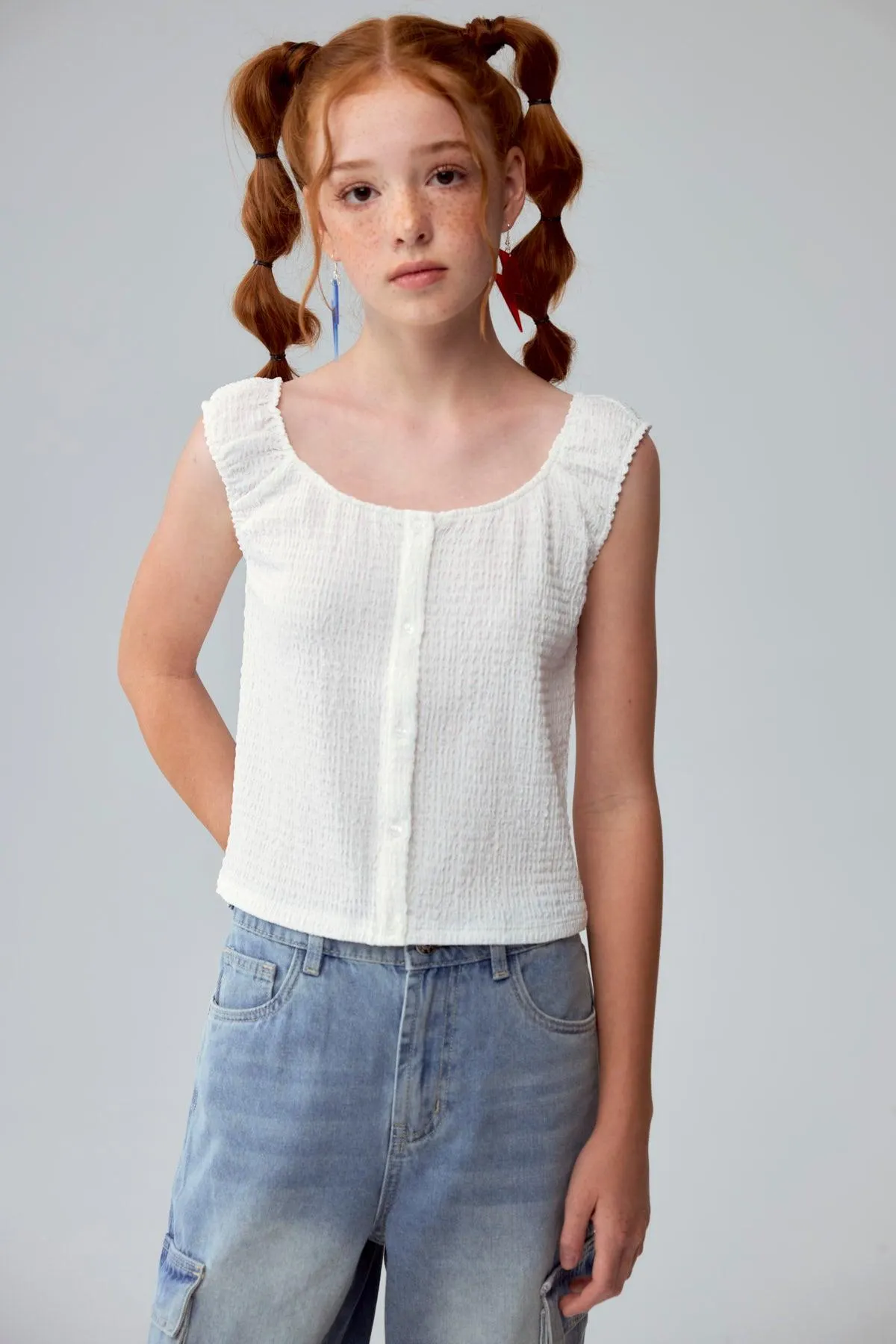 Peto Niña Recogido Medio Crudo