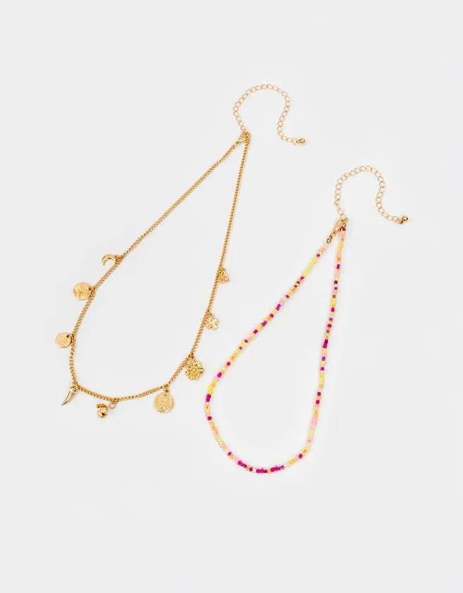 Set de collares multi dijes
