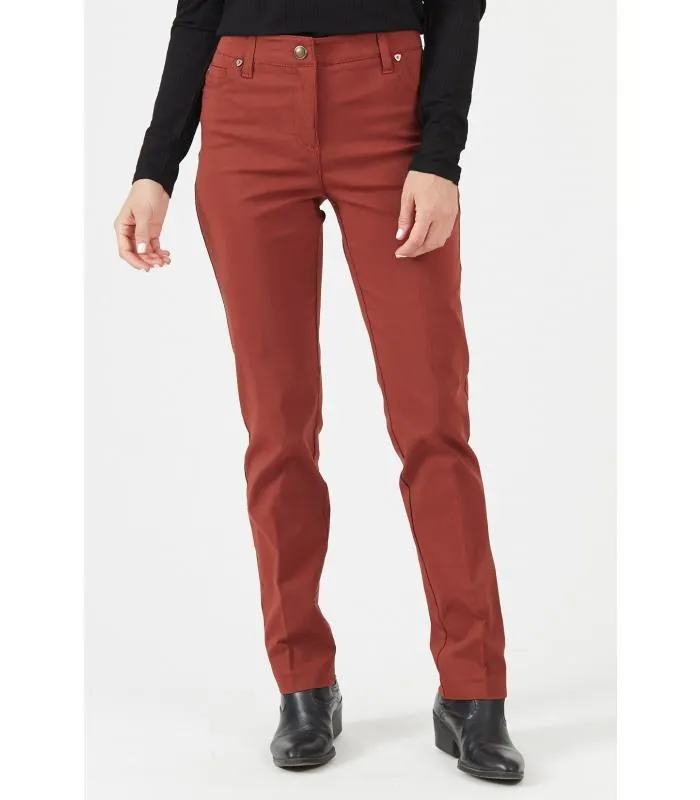 Pantalon straight burdeo