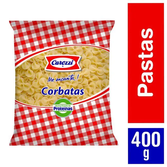 Pasta Corbata N°80 Carozzi 400 g