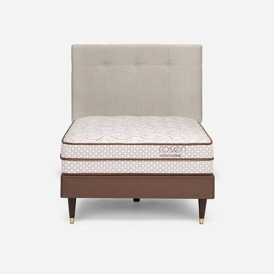 Cama Autonomy Land 1,5 Plazas + Respaldo New Bennet