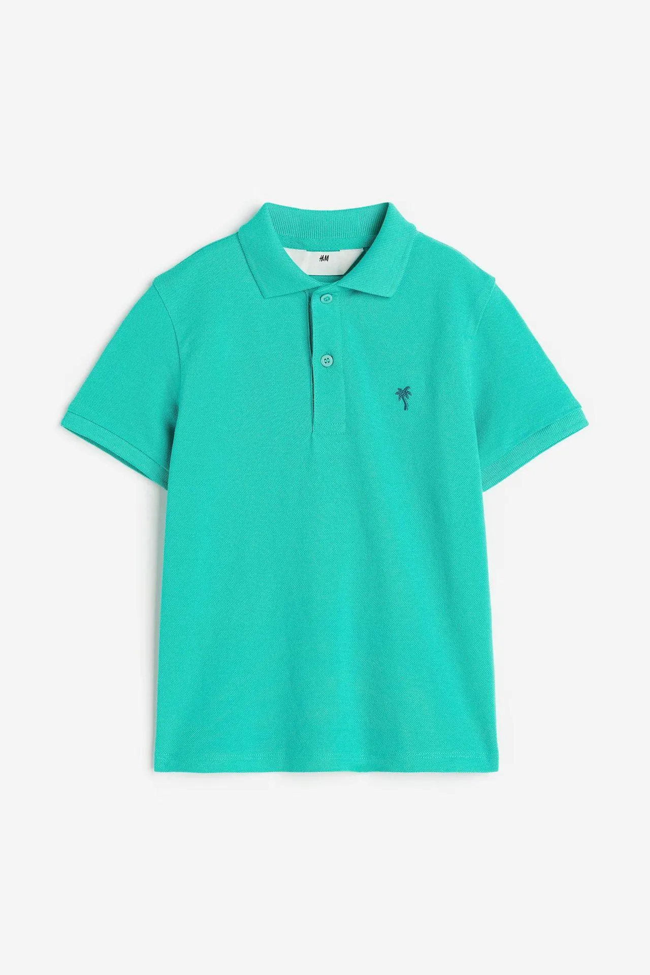 Polera polo en piqué de algodón