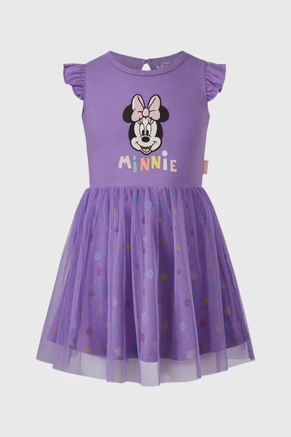 Vestido niÑa mickey y sus amigos lila