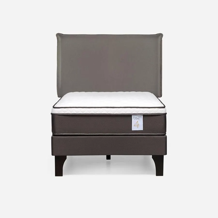 Cama New Style 4 Plus 1 Plaza + Respaldo Maurice