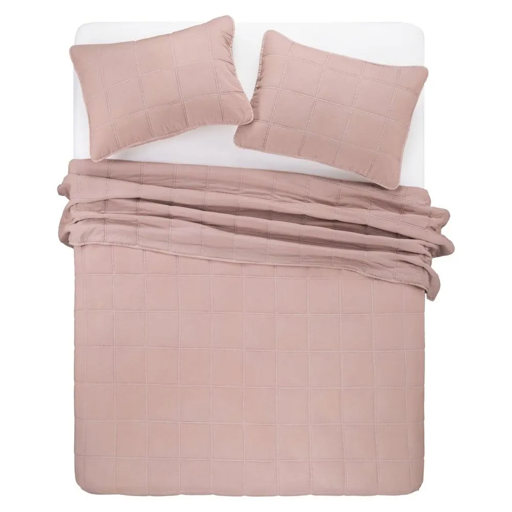 Quilt de microfibra stonewash 1.5 plazas