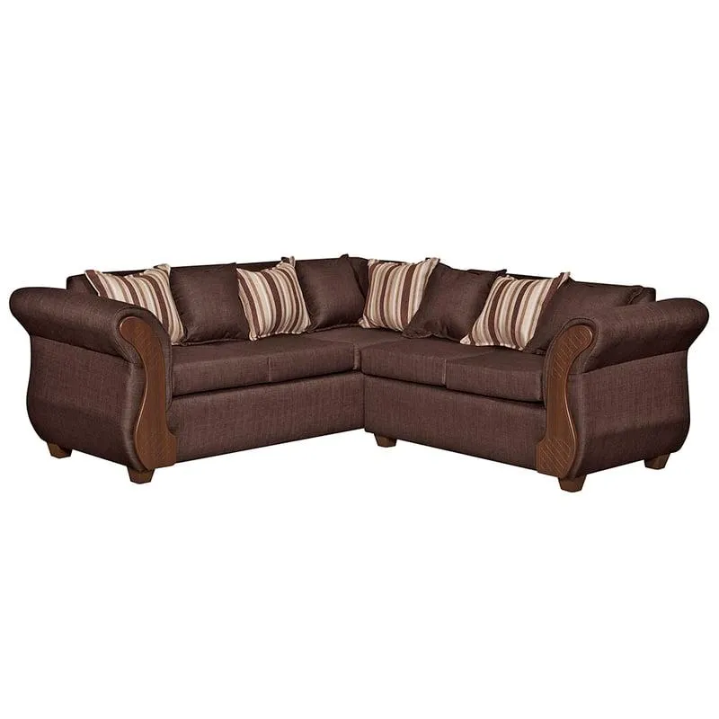 SECCIONAL 5 CUERPOS MARSELLA CAFÉ LINO