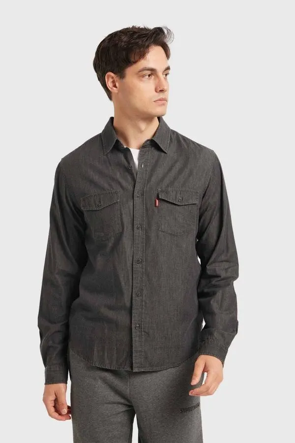 Camisa hombre clÁsica dallas gris