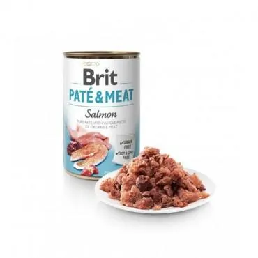BRIT CARE PATÉ & MEAT SALMÓN 400 GR