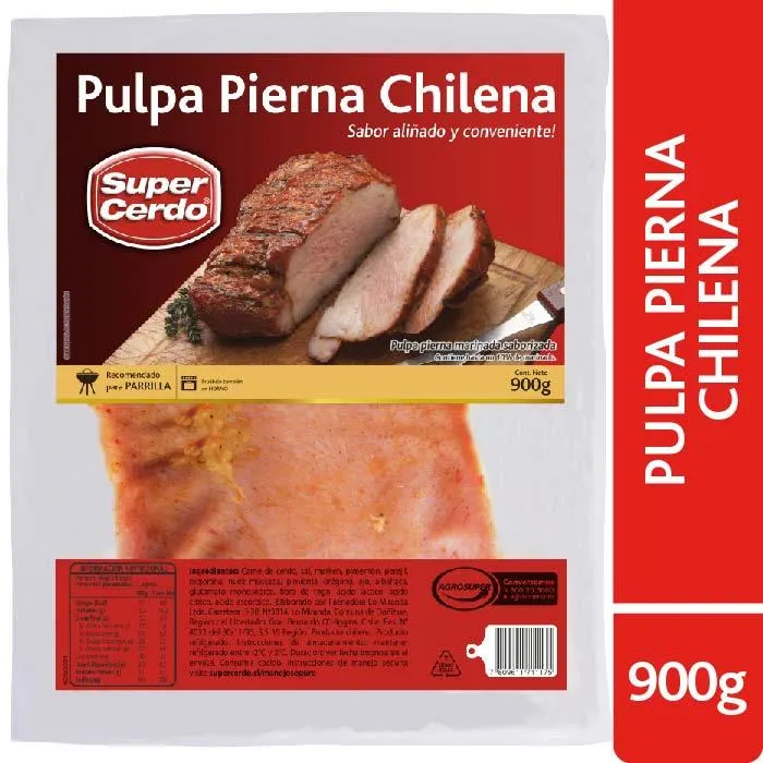 Pulpa A La Chilena Super Cerdo 900 Grs