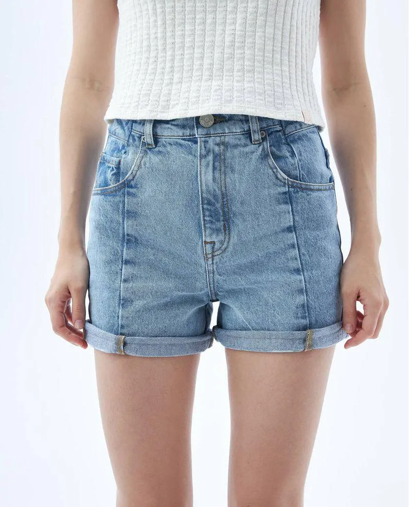 Short con bloques de color para mujer