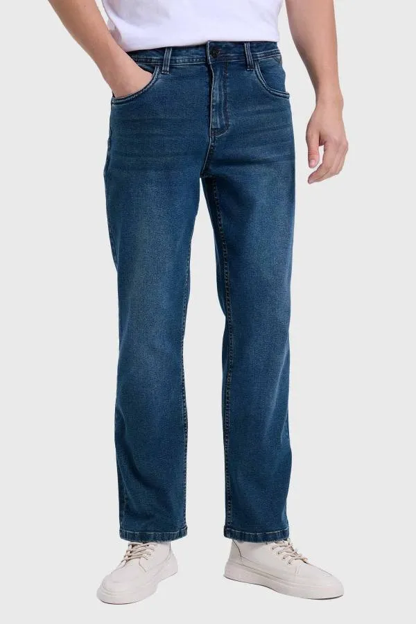 Jeans hombre straight 605 azul oscuro i
